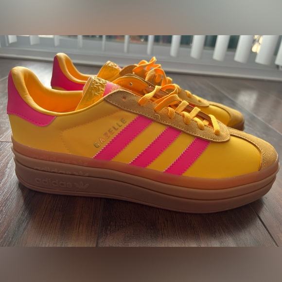 adidas Shoes - New Adidas Women's Gazelle Bold Shoes - Spark Yellow